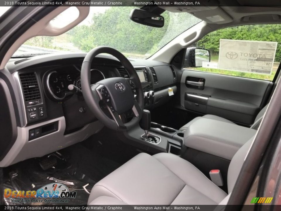 Graphite Interior - 2018 Toyota Sequoia Limited 4x4 Photo #10