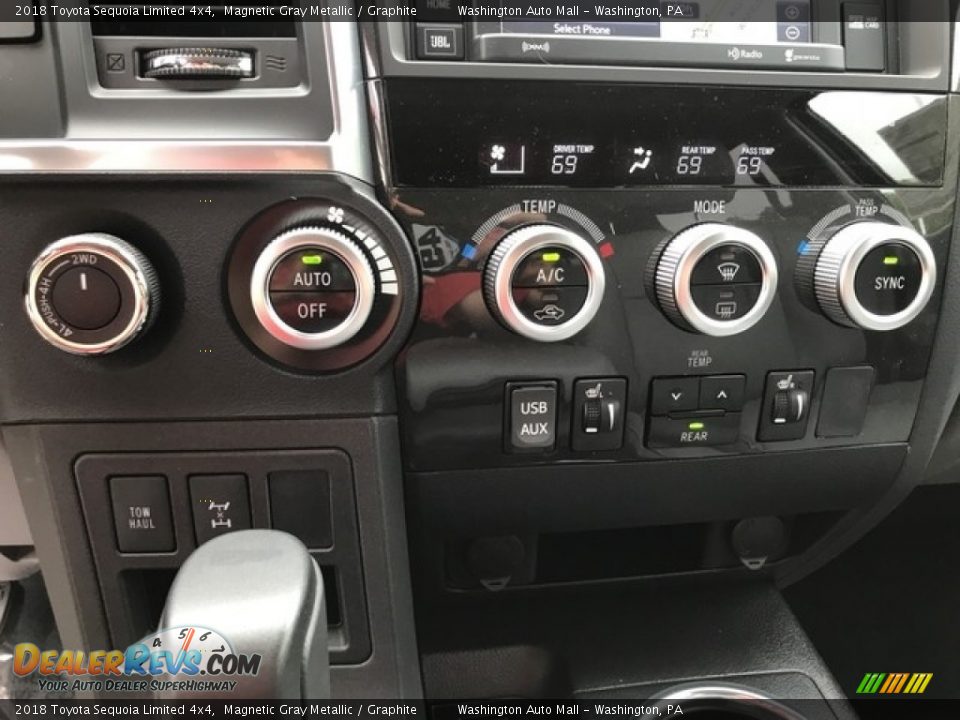 2018 Toyota Sequoia Limited 4x4 Magnetic Gray Metallic / Graphite Photo #14