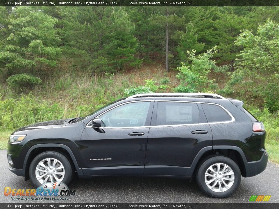 2019 Jeep Cherokee Latitude Diamond Black Crystal Pearl / Black Photo #1