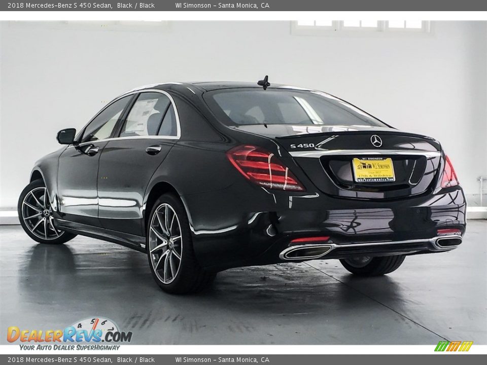2018 Mercedes-Benz S 450 Sedan Black / Black Photo #3