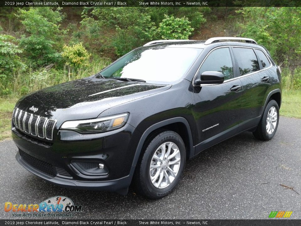 2019 Jeep Cherokee Latitude Diamond Black Crystal Pearl / Black Photo #2