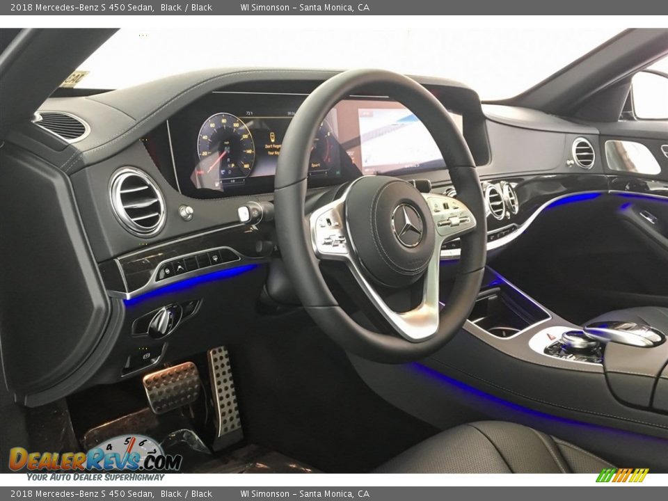 2018 Mercedes-Benz S 450 Sedan Black / Black Photo #5