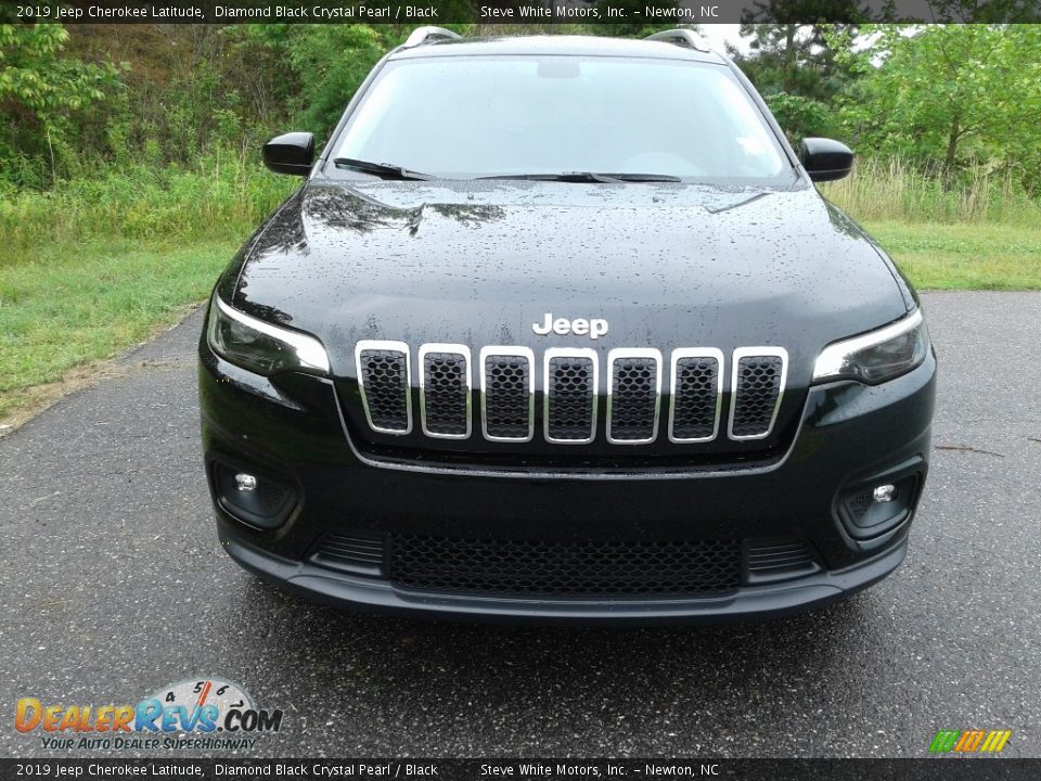 2019 Jeep Cherokee Latitude Diamond Black Crystal Pearl / Black Photo #3