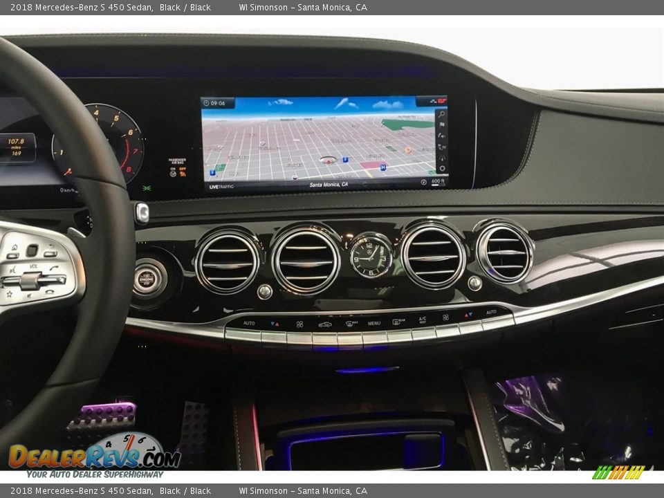 2018 Mercedes-Benz S 450 Sedan Black / Black Photo #6