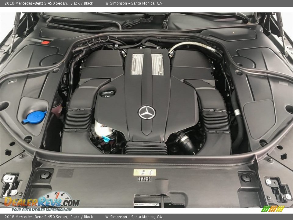 2018 Mercedes-Benz S 450 Sedan Black / Black Photo #8