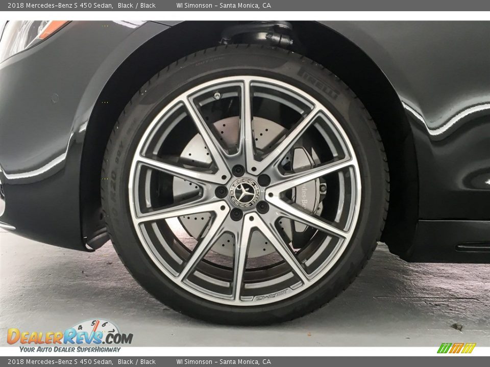 2018 Mercedes-Benz S 450 Sedan Black / Black Photo #9