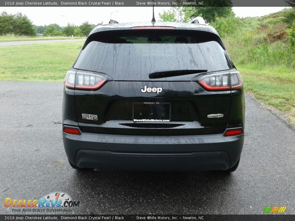 2019 Jeep Cherokee Latitude Diamond Black Crystal Pearl / Black Photo #7