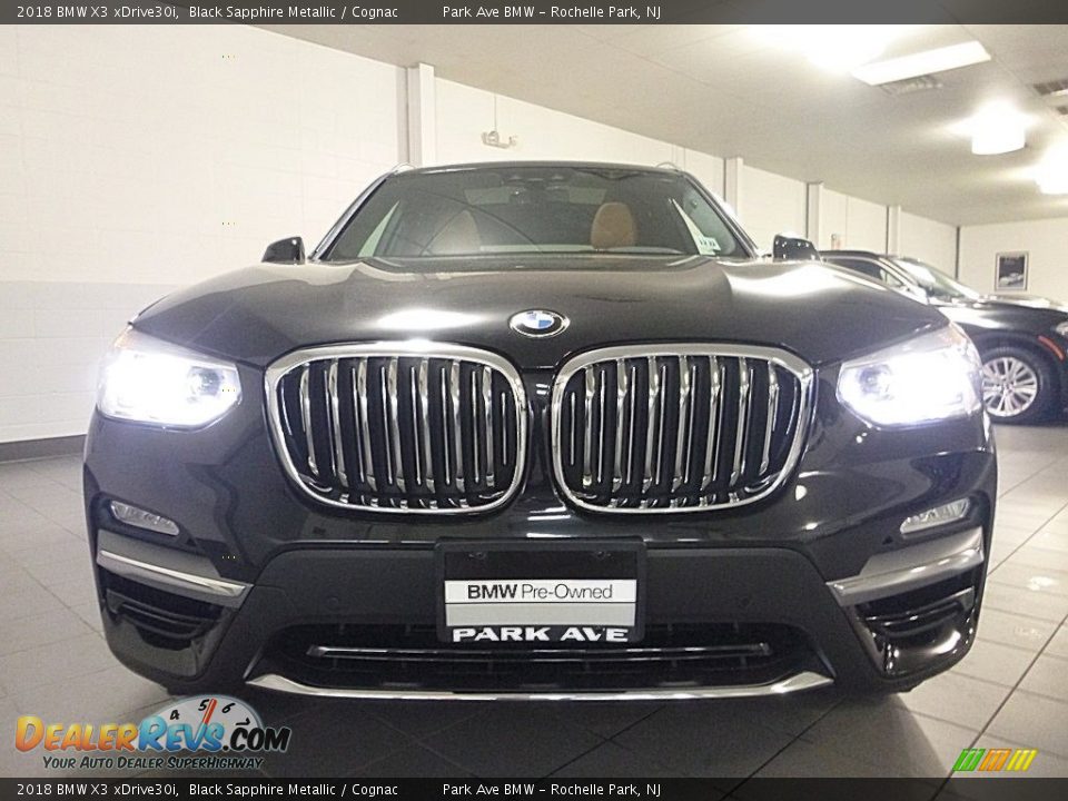 2018 BMW X3 xDrive30i Black Sapphire Metallic / Cognac Photo #8