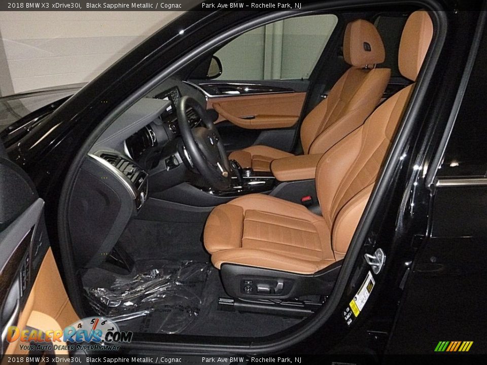 2018 BMW X3 xDrive30i Black Sapphire Metallic / Cognac Photo #12