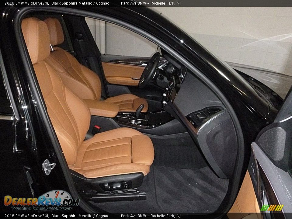 2018 BMW X3 xDrive30i Black Sapphire Metallic / Cognac Photo #19