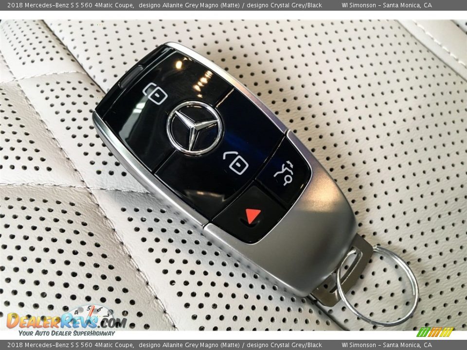 2018 Mercedes-Benz S S 560 4Matic Coupe designo Allanite Grey Magno (Matte) / designo Crystal Grey/Black Photo #11