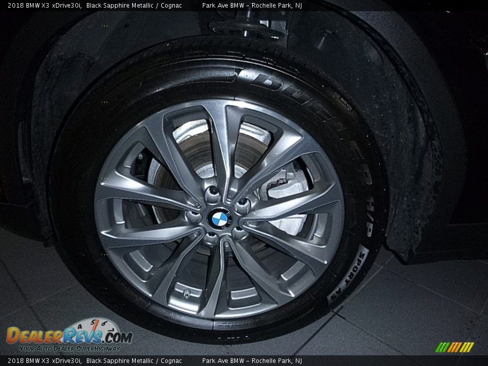 2018 BMW X3 xDrive30i Black Sapphire Metallic / Cognac Photo #34