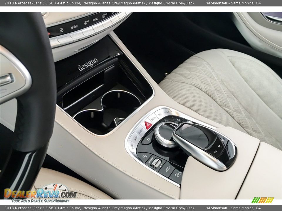 2018 Mercedes-Benz S S 560 4Matic Coupe designo Allanite Grey Magno (Matte) / designo Crystal Grey/Black Photo #21