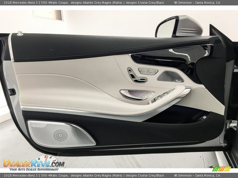 2018 Mercedes-Benz S S 560 4Matic Coupe designo Allanite Grey Magno (Matte) / designo Crystal Grey/Black Photo #24