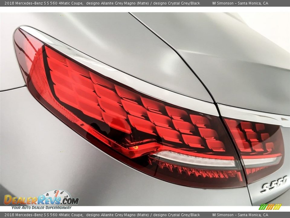 2018 Mercedes-Benz S S 560 4Matic Coupe designo Allanite Grey Magno (Matte) / designo Crystal Grey/Black Photo #25