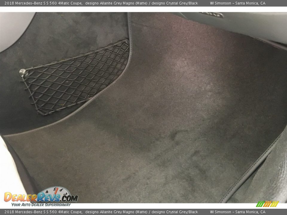 2018 Mercedes-Benz S S 560 4Matic Coupe designo Allanite Grey Magno (Matte) / designo Crystal Grey/Black Photo #29
