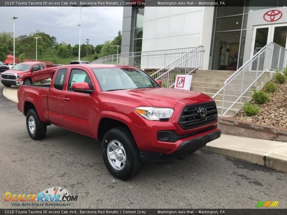 Front 3/4 View of 2018 Toyota Tacoma SR Access Cab 4x4 Photo #1