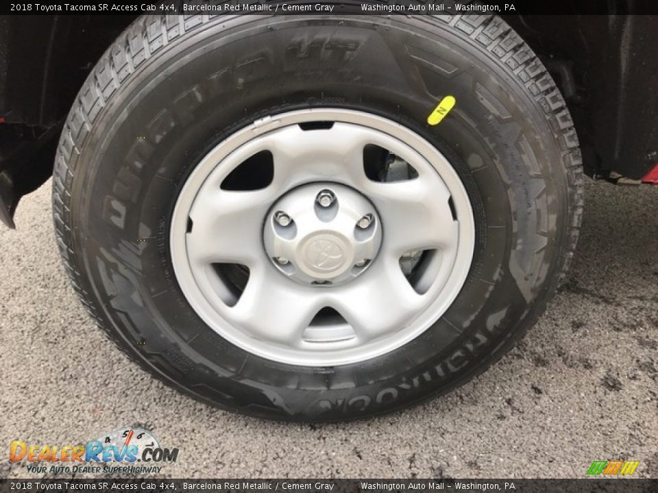 2018 Toyota Tacoma SR Access Cab 4x4 Barcelona Red Metallic / Cement Gray Photo #7
