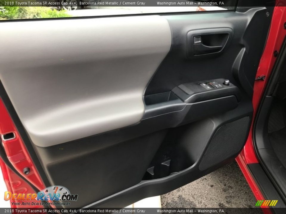 2018 Toyota Tacoma SR Access Cab 4x4 Barcelona Red Metallic / Cement Gray Photo #8