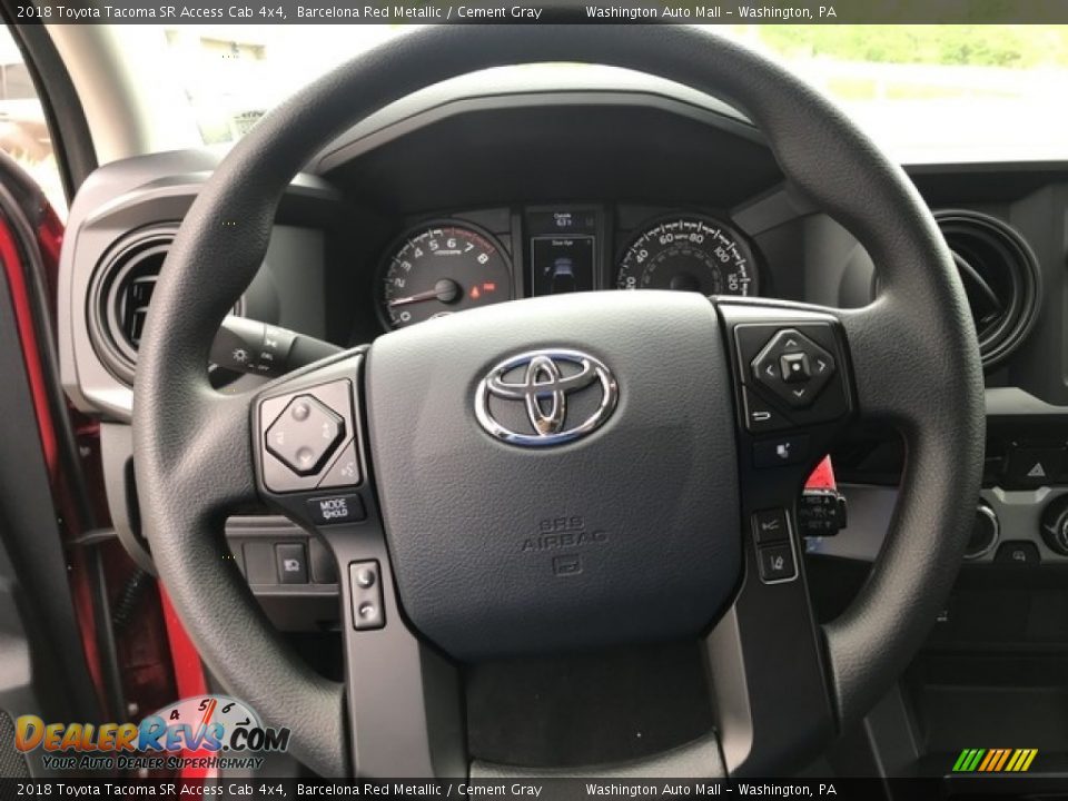 2018 Toyota Tacoma SR Access Cab 4x4 Steering Wheel Photo #11