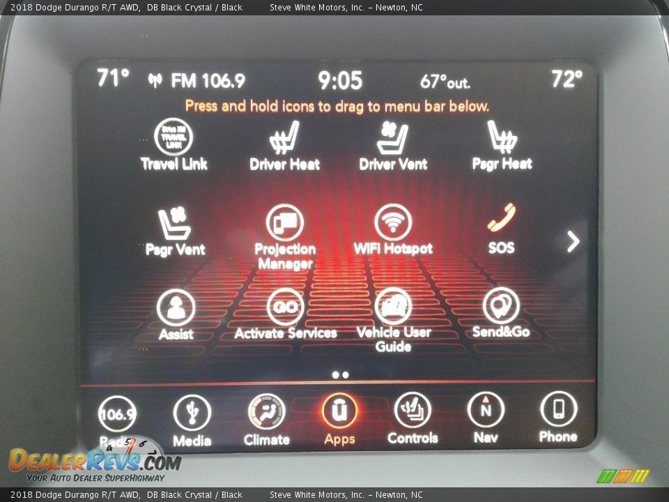 2018 Dodge Durango R/T AWD DB Black Crystal / Black Photo #30