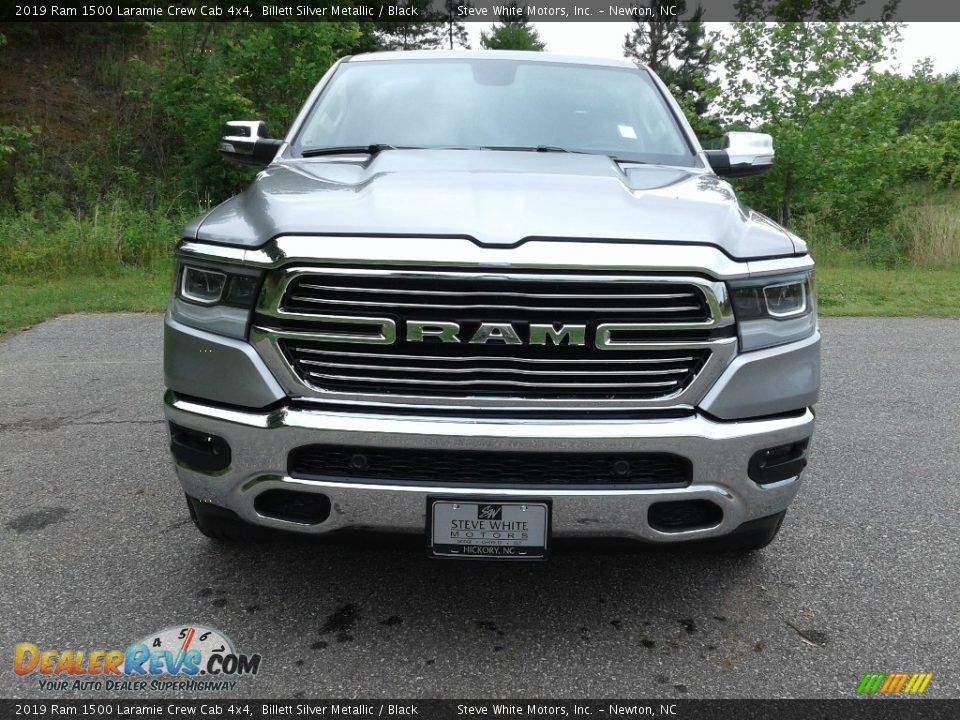 2019 Ram 1500 Laramie Crew Cab 4x4 Billett Silver Metallic / Black Photo #3