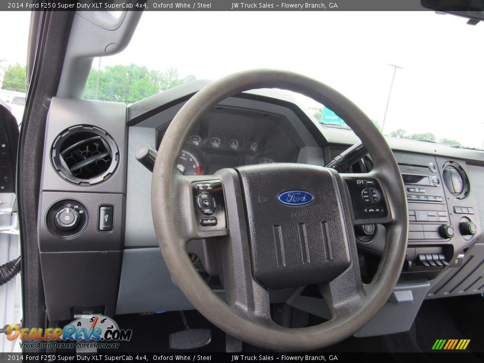 2014 Ford F250 Super Duty XLT SuperCab 4x4 Oxford White / Steel Photo #20
