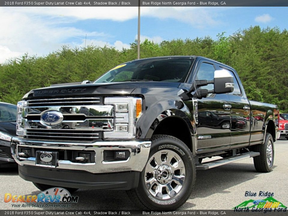 2018 Ford F350 Super Duty Lariat Crew Cab 4x4 Shadow Black / Black Photo #1