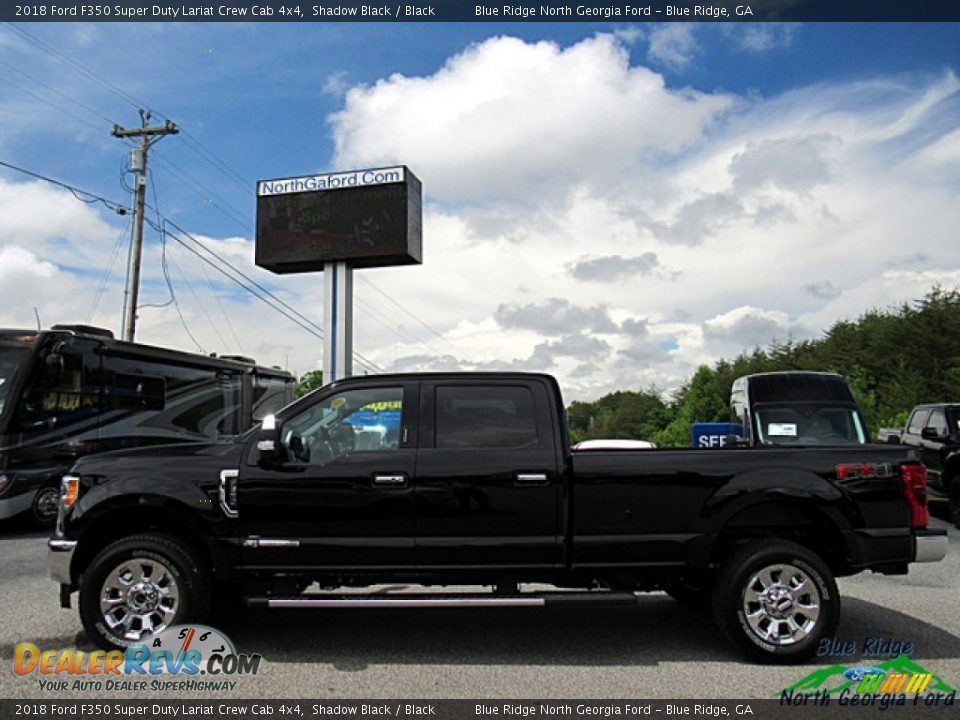 2018 Ford F350 Super Duty Lariat Crew Cab 4x4 Shadow Black / Black Photo #2