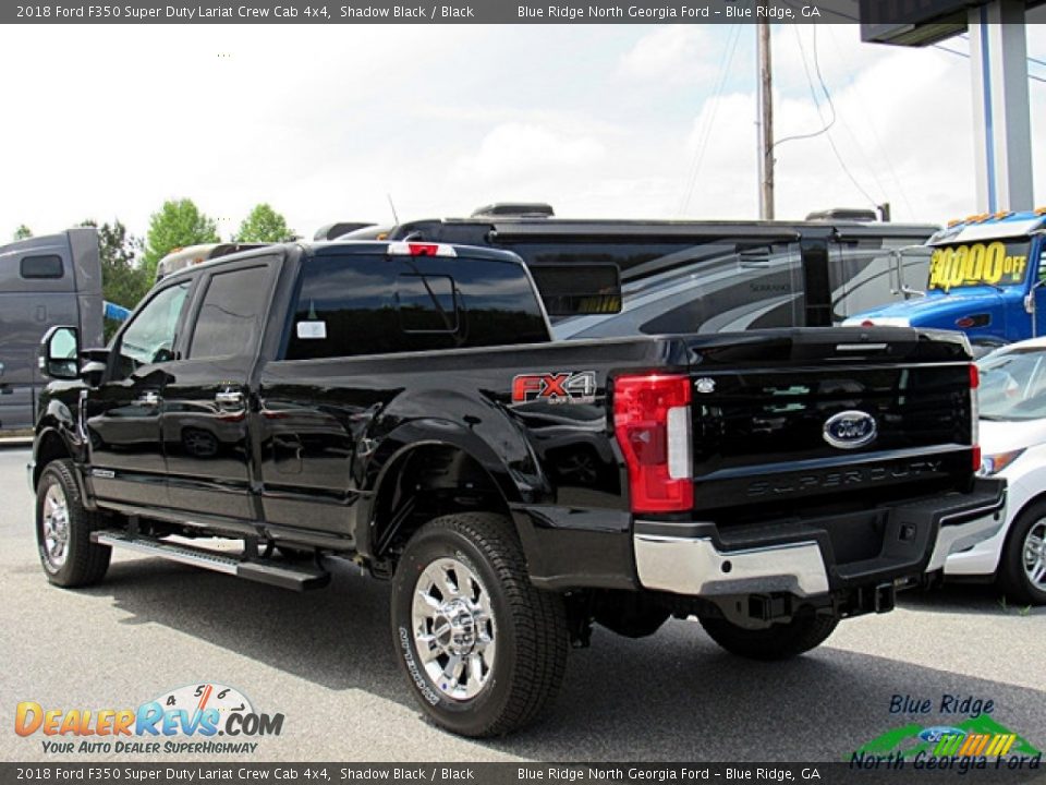 2018 Ford F350 Super Duty Lariat Crew Cab 4x4 Shadow Black / Black Photo #3