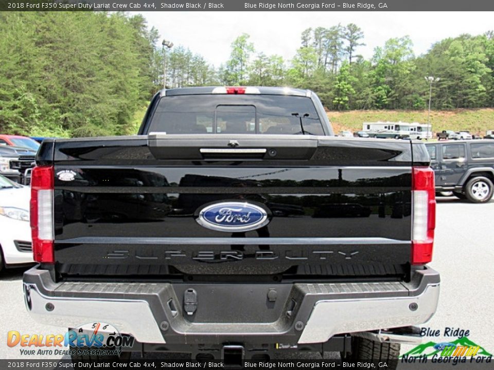 2018 Ford F350 Super Duty Lariat Crew Cab 4x4 Shadow Black / Black Photo #4