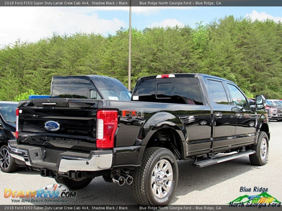 2018 Ford F350 Super Duty Lariat Crew Cab 4x4 Shadow Black / Black Photo #5