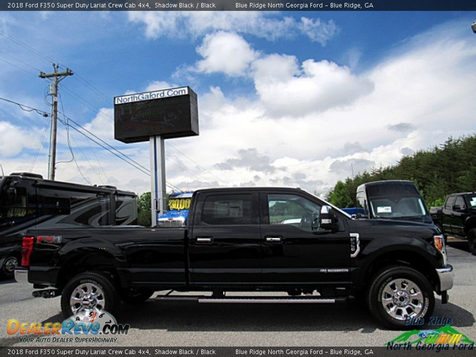 2018 Ford F350 Super Duty Lariat Crew Cab 4x4 Shadow Black / Black Photo #6