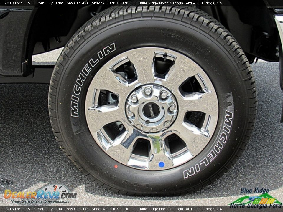2018 Ford F350 Super Duty Lariat Crew Cab 4x4 Shadow Black / Black Photo #8