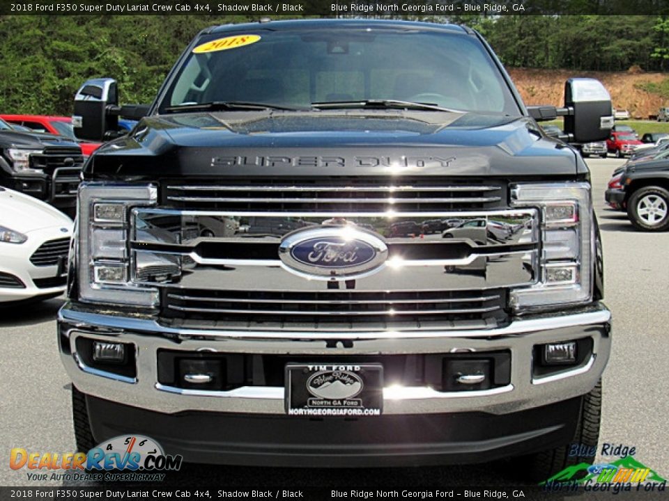 2018 Ford F350 Super Duty Lariat Crew Cab 4x4 Shadow Black / Black Photo #9