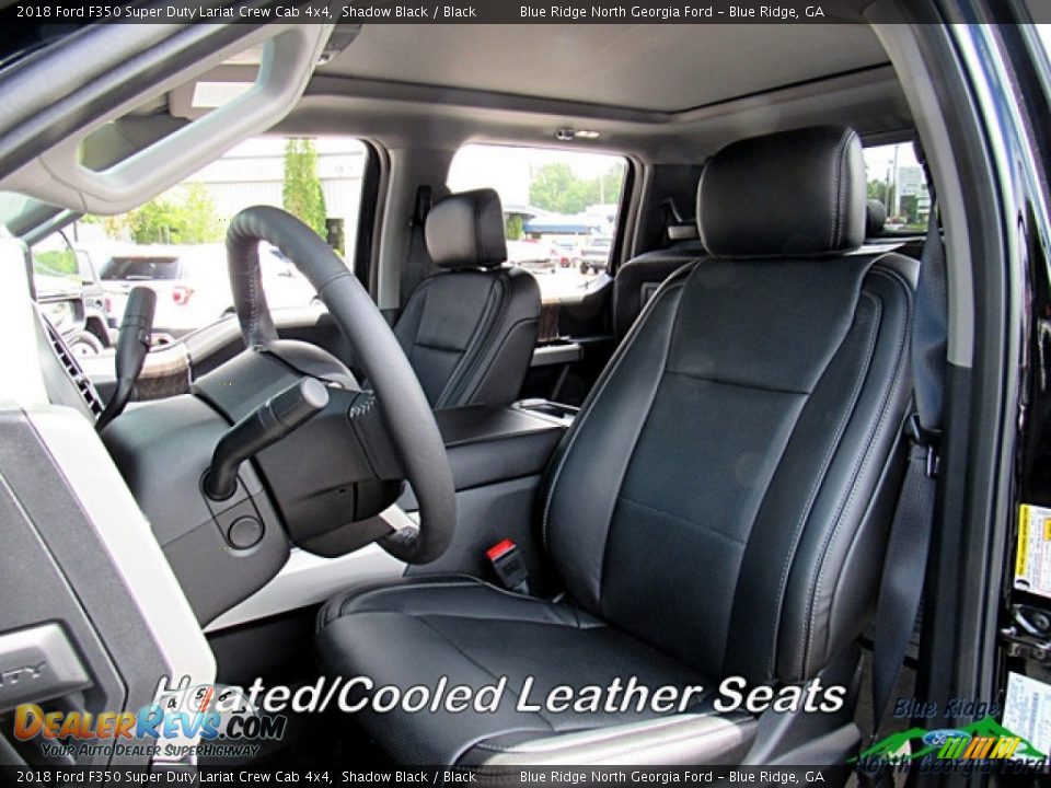 2018 Ford F350 Super Duty Lariat Crew Cab 4x4 Shadow Black / Black Photo #10