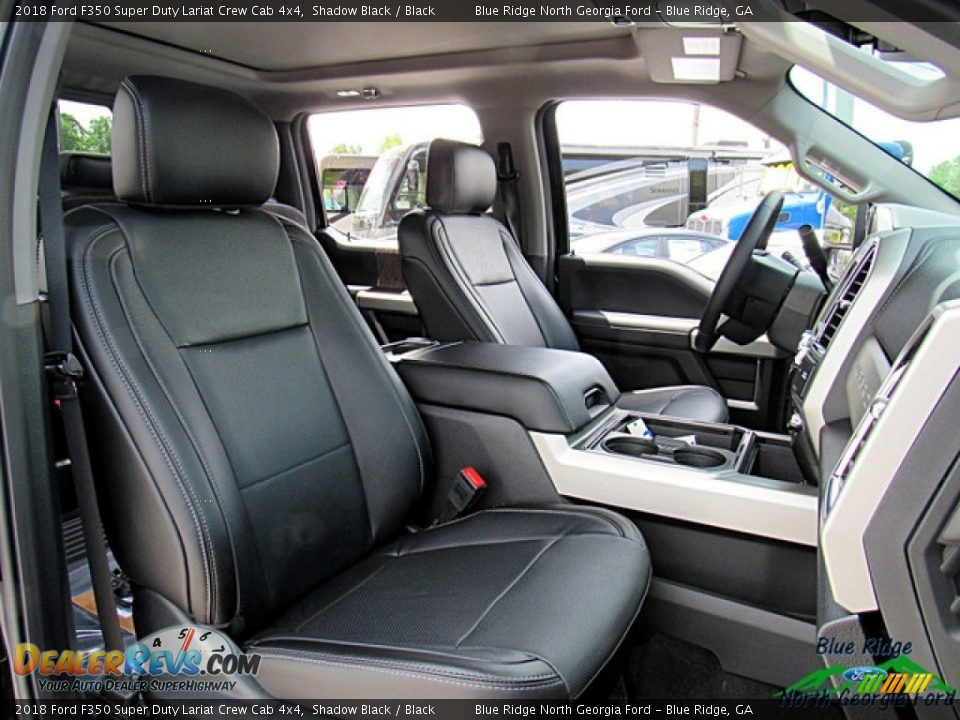 2018 Ford F350 Super Duty Lariat Crew Cab 4x4 Shadow Black / Black Photo #11