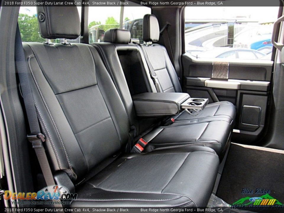 2018 Ford F350 Super Duty Lariat Crew Cab 4x4 Shadow Black / Black Photo #12