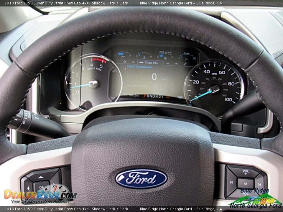 2018 Ford F350 Super Duty Lariat Crew Cab 4x4 Shadow Black / Black Photo #14