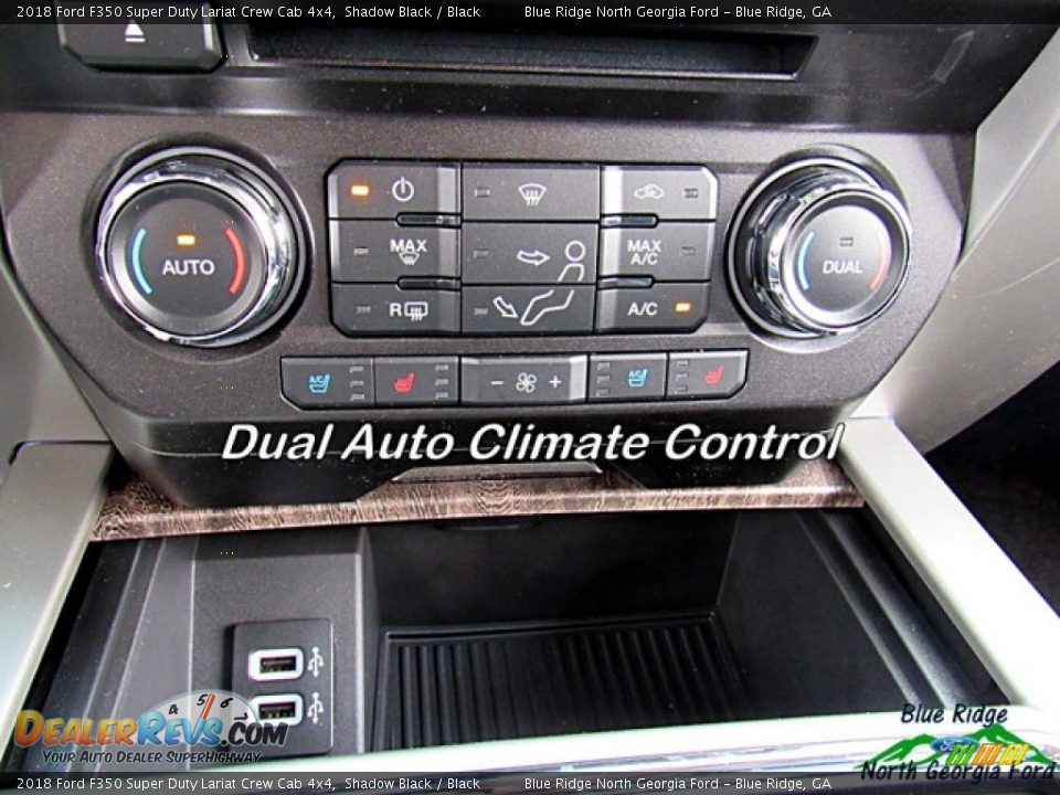 2018 Ford F350 Super Duty Lariat Crew Cab 4x4 Shadow Black / Black Photo #21