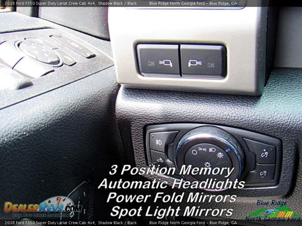 2018 Ford F350 Super Duty Lariat Crew Cab 4x4 Shadow Black / Black Photo #23