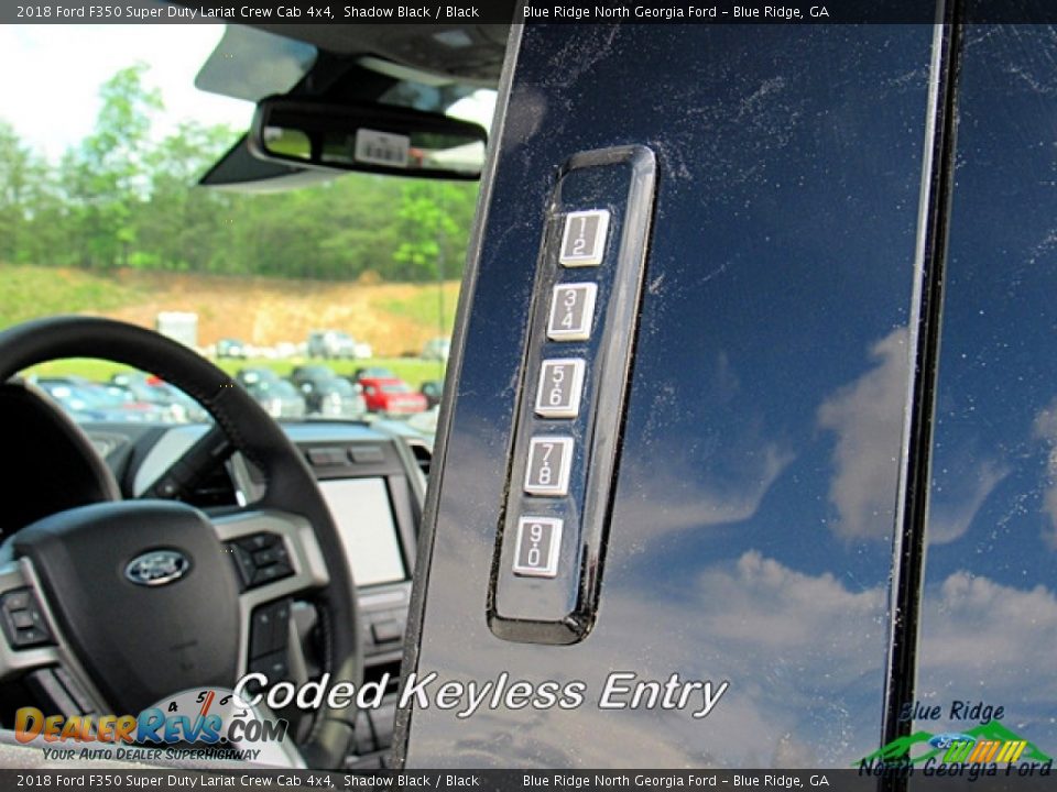 2018 Ford F350 Super Duty Lariat Crew Cab 4x4 Shadow Black / Black Photo #24