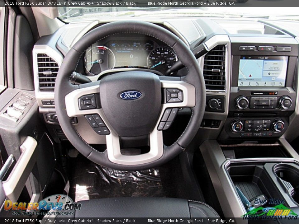 2018 Ford F350 Super Duty Lariat Crew Cab 4x4 Shadow Black / Black Photo #28