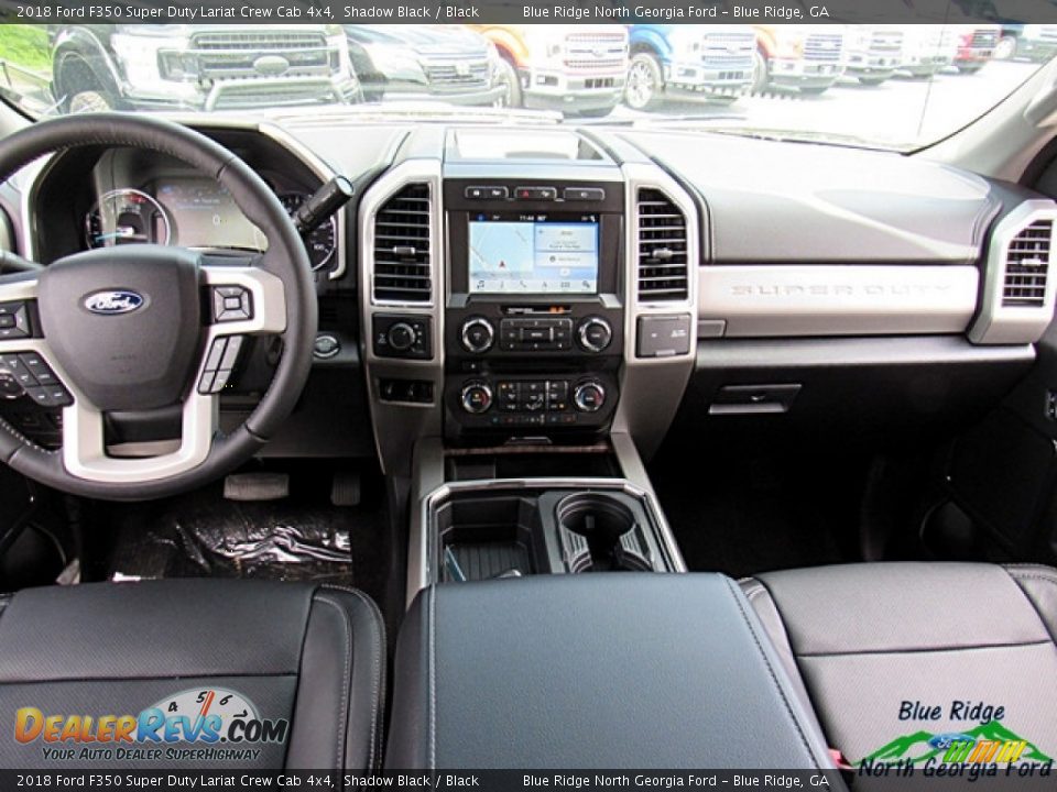 2018 Ford F350 Super Duty Lariat Crew Cab 4x4 Shadow Black / Black Photo #29