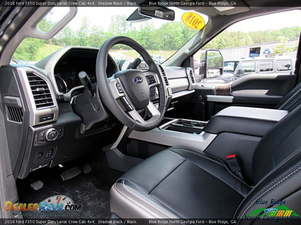 2018 Ford F350 Super Duty Lariat Crew Cab 4x4 Shadow Black / Black Photo #31