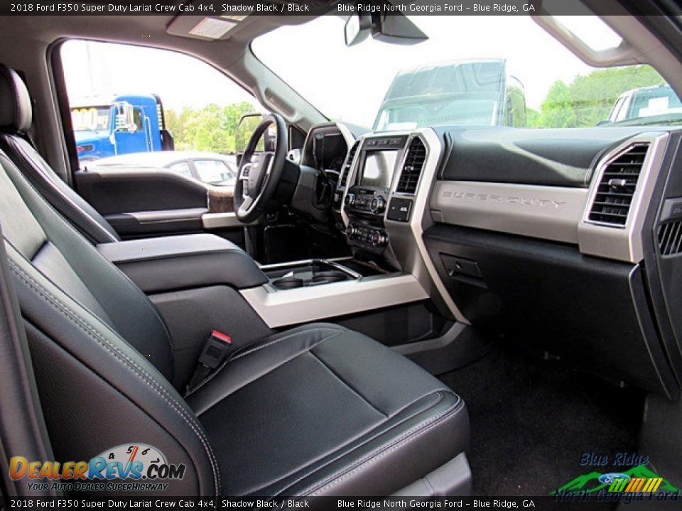 2018 Ford F350 Super Duty Lariat Crew Cab 4x4 Shadow Black / Black Photo #32