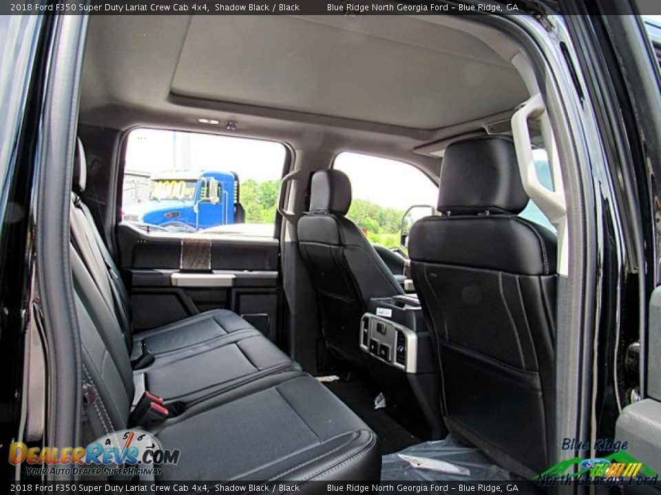 2018 Ford F350 Super Duty Lariat Crew Cab 4x4 Shadow Black / Black Photo #33