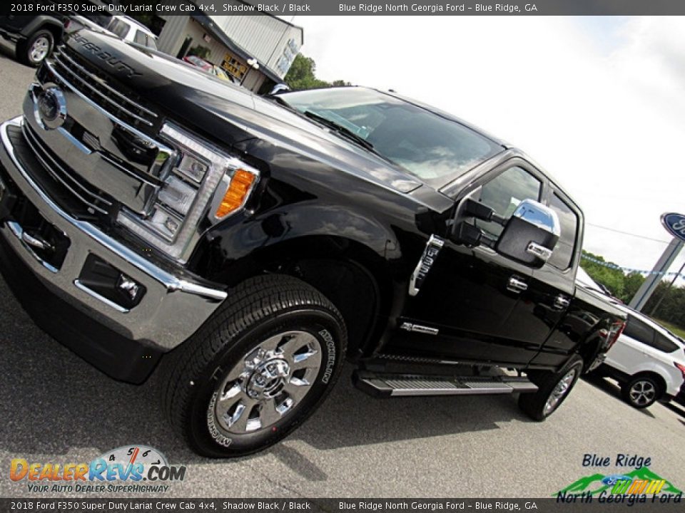 2018 Ford F350 Super Duty Lariat Crew Cab 4x4 Shadow Black / Black Photo #34