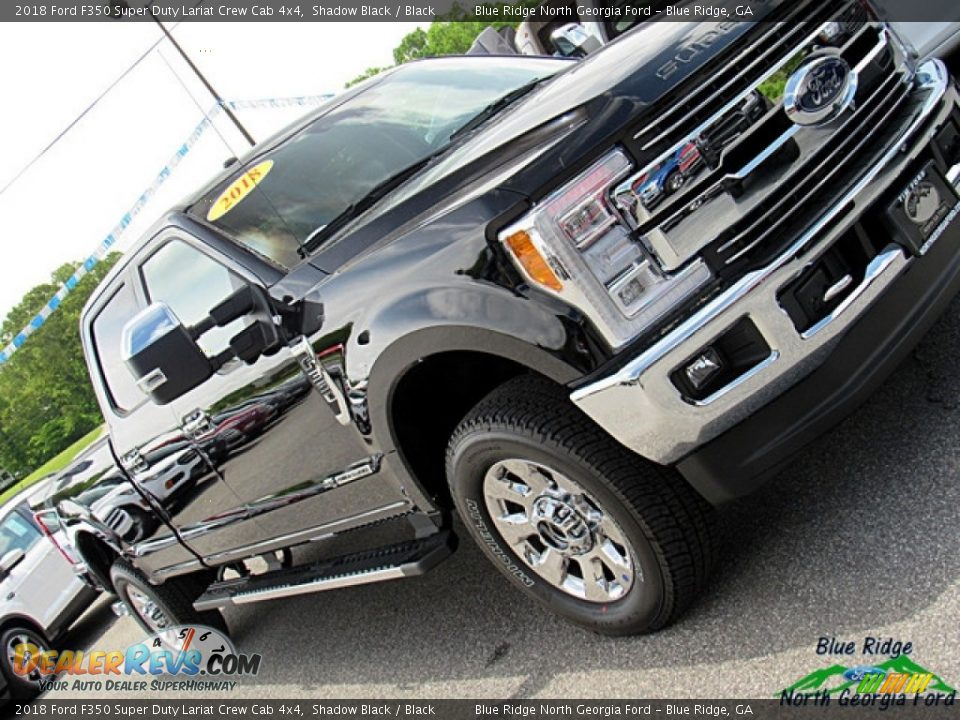 2018 Ford F350 Super Duty Lariat Crew Cab 4x4 Shadow Black / Black Photo #35