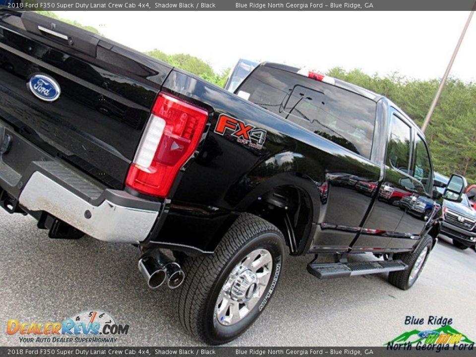 2018 Ford F350 Super Duty Lariat Crew Cab 4x4 Shadow Black / Black Photo #36